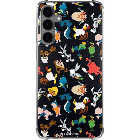 Looney Tunes Identity Pattern Galaxy S24 Plus Clear Case